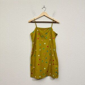 ANTHROPOLOGIE COREY LYNN CALTER Embroidered Polka Dot Mini Dress